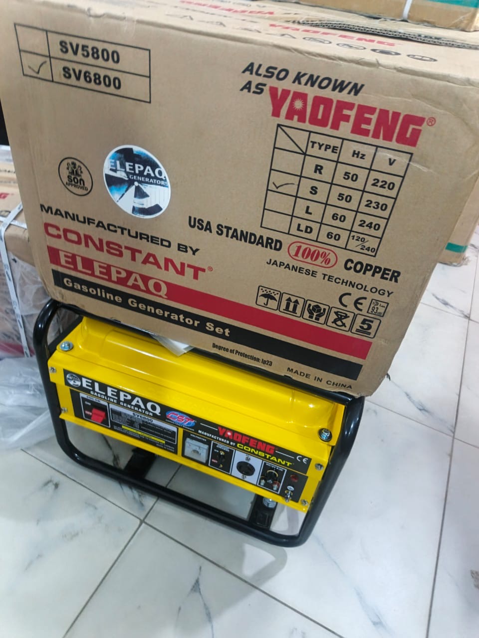 Elepaq 4.5kva manual generator