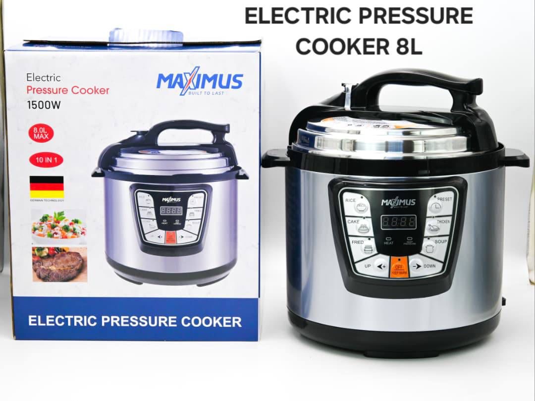8LTR ELECTRIC PRESSURE COOKER 1500WATT